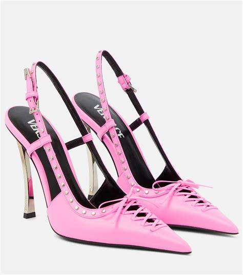 Versace sling back heels